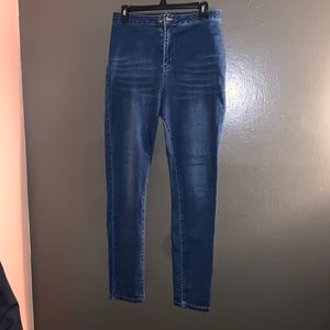 BOOM BOOM HIGH WAISTED JEANS SIZE 13